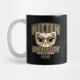 Kitten University - Brown Mug